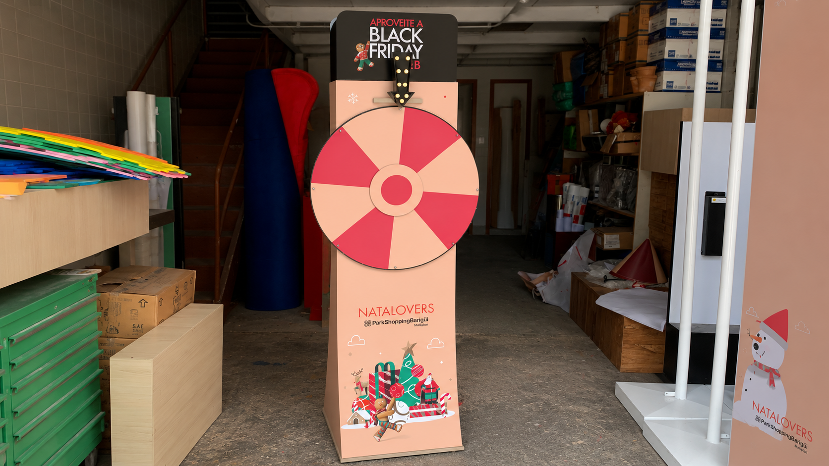 Roleta promocional personalizada para campanha de marca